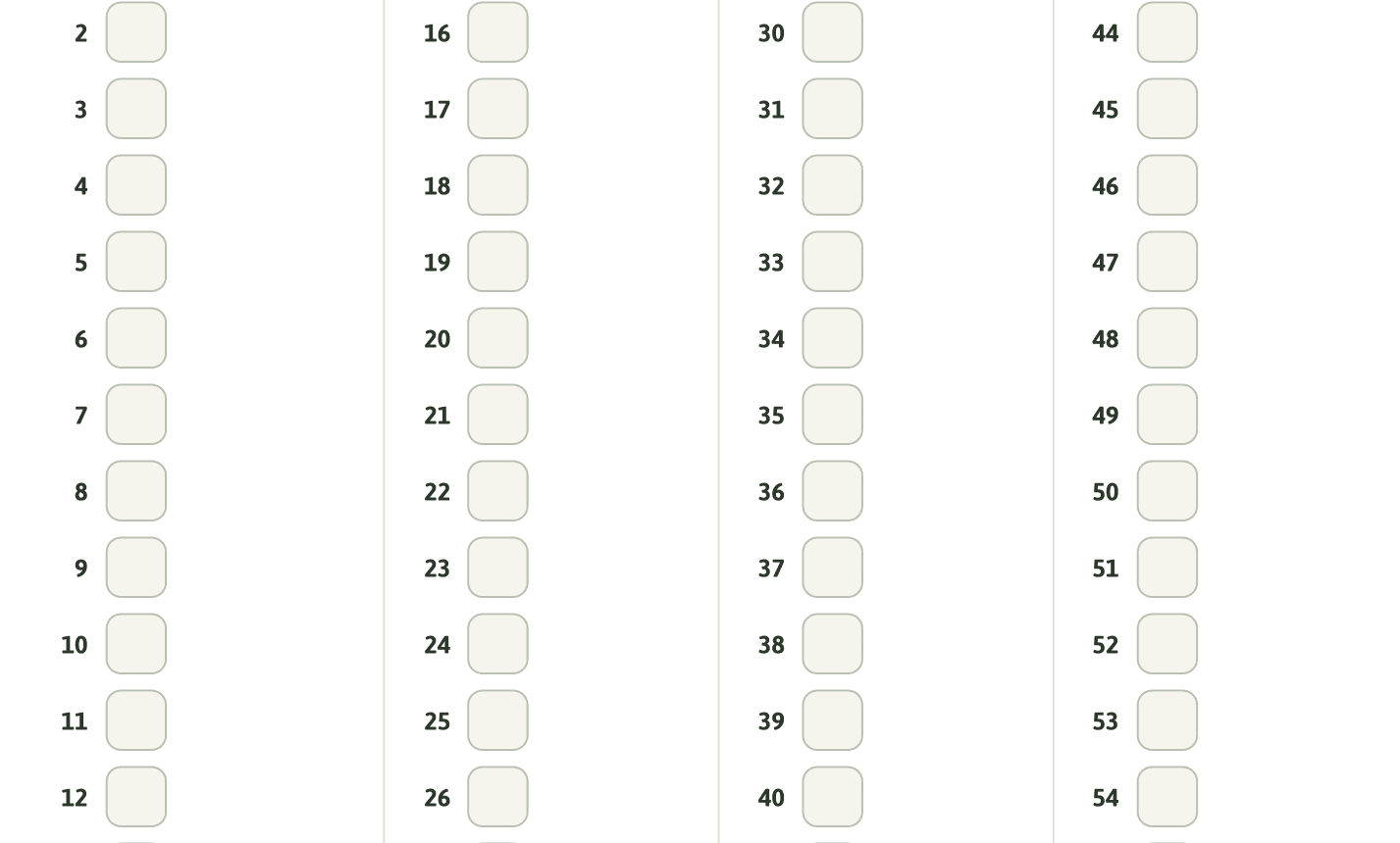 The answer sheet's write-in boxes: students write the letter or the worked answer by hand